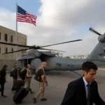 Imagem representando EUA orientam funcionários diplomáticos a deixar Israel devido a riscos de segurança