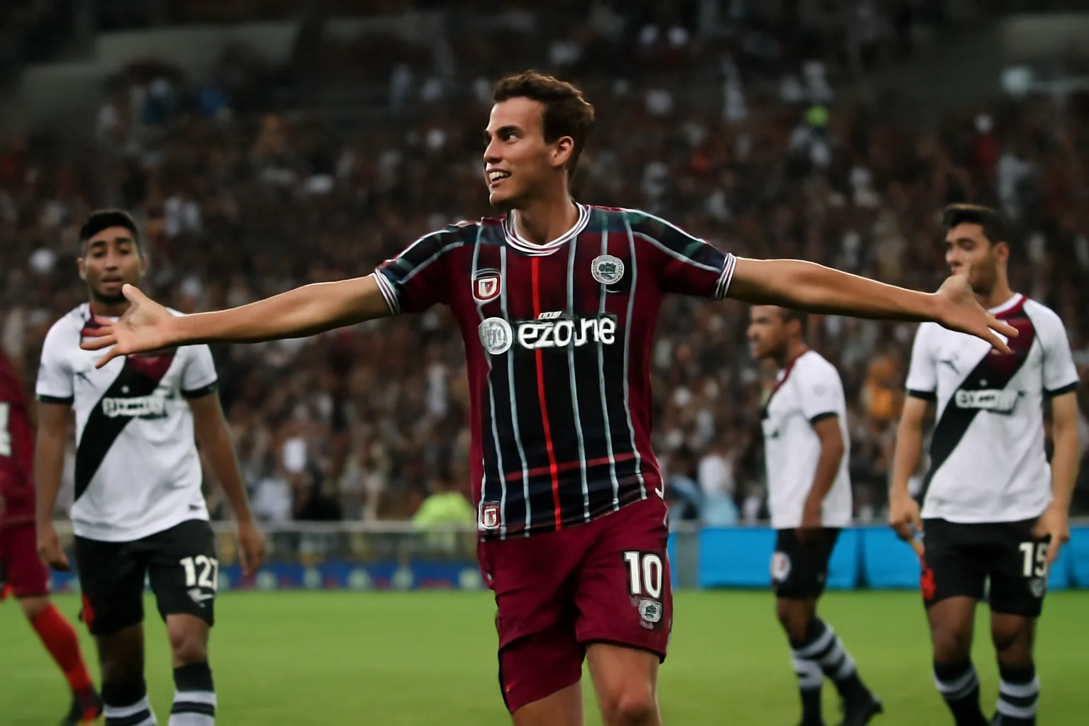 Imagem de capa do Fluminense final Carioca com destaque para Ganso decidindo nos acréscimos